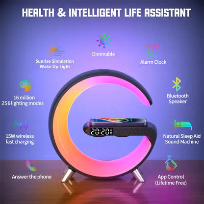 Multifunction LED Lamp With Speaker And Wireless Charging