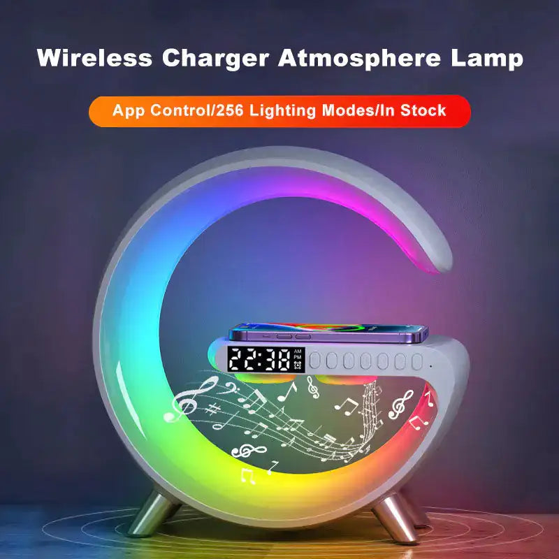 Multifunction LED Lamp With Speaker And Wireless Charging